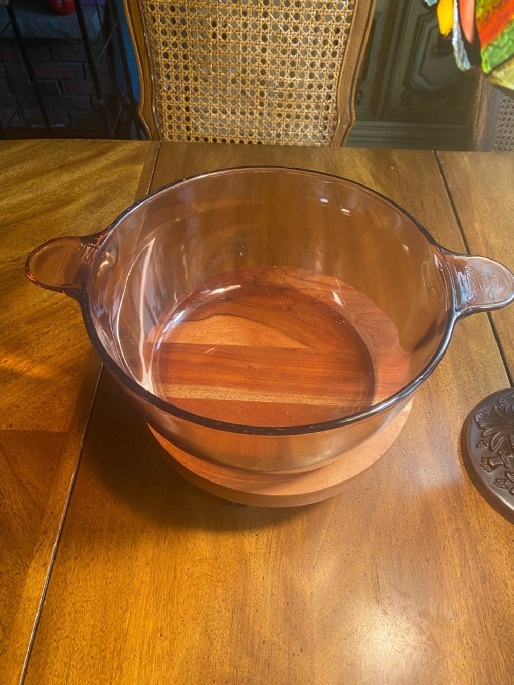 Corning Visions 4.5 Amber Glass Stock Pot - Picture 3 of 10
